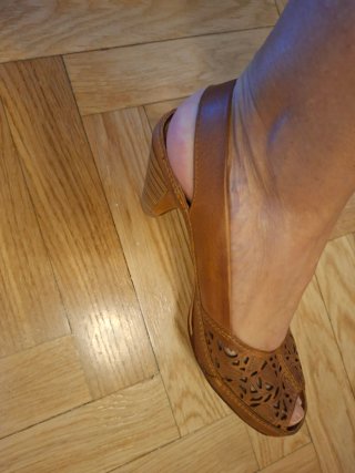 Sandalias Pikolinos tacón brandy talla 35