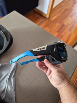 Gafas de sol para esquiar y senderismo WEDZE negra