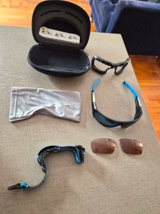 Gafas de sol para esquiar y senderismo WEDZE negra