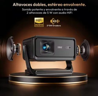 Proyector XGODY Gimbal A1 8K Auto Focus Android 14
