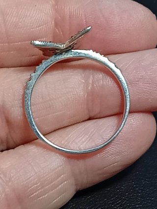 Anillo Mariposa Plata Ley marquesitas