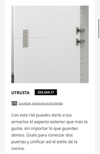 Herraje conexión TRES unidades Utrusta  303.669.17