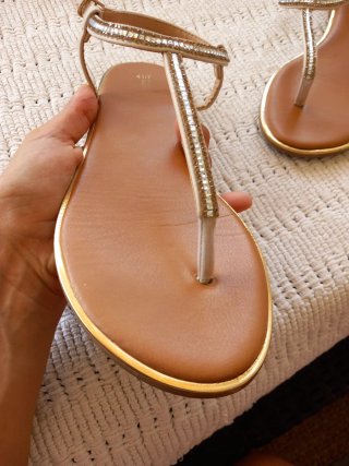 Sandalias verano con cristales Talla 41