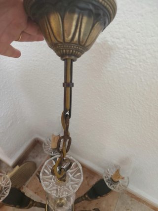 Lámpara de bronce 5 brazos