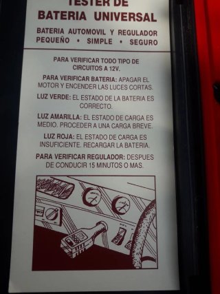 Kit Comprobador Batería Coche 12V