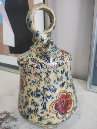Botijo de cerámica esmaltada