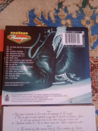 (CDs) de Enrique Bunbury de su etapa en solitario