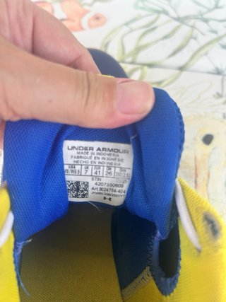 Zapatillas Under Armour Curry Azul/Amarillo