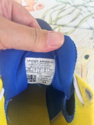 Zapatillas Under Armour Curry Azul/Amarillo