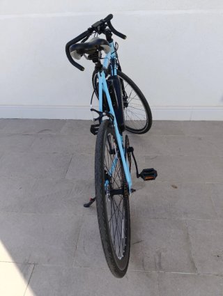 Bici Eléctrica Fixie Moma 250W 36V Azul