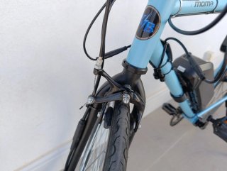 Bici Eléctrica Fixie Moma 250W 36V Azul