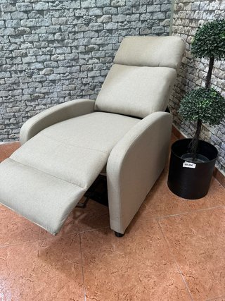 Sillón Reclinable Manual 1 Plaza Tela