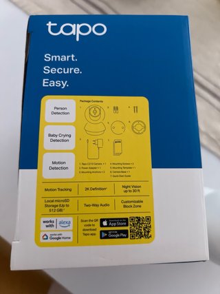 Cámara Seguridad Tapo C210 2K Wi-Fi Pan/Tilt