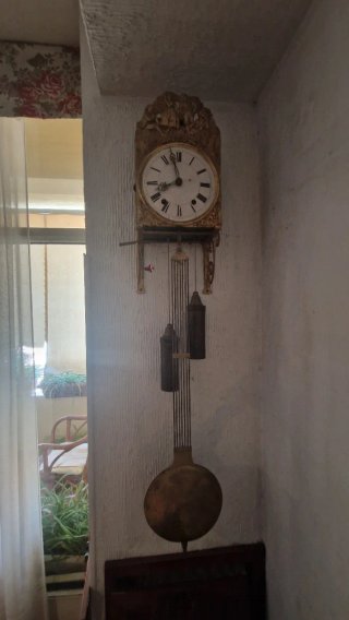 Reloj de Pared Antiguo Dorado