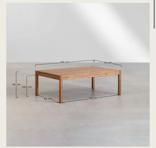 Mesa de centro madera exterior