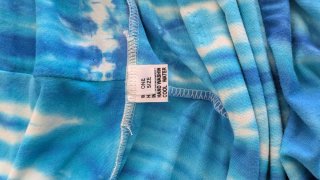 Falda larga turquesa tie-dye talla única