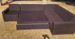 Sofá Cama Chaise Longue Tela