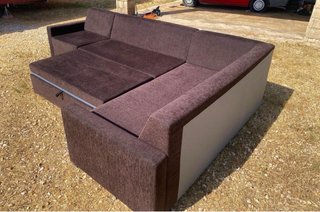 Sofá Cama Chaise Longue Tela