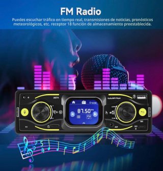 Radio Coche Pantalla Táctil Bluetooth 1DIN