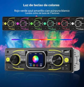 Radio Coche Pantalla Táctil Bluetooth 1DIN