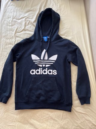 Sudadera Adidas Negra con Logo Trefoil