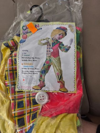 Disfraz Payaso Infantil Talla M