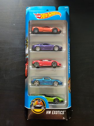 Hot Wheels HW Exotics Pack 5 Carrinhos