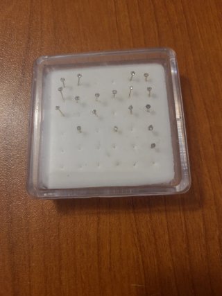 Piercing Argento con Brillante