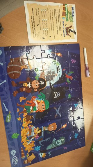 Puzzle secreto Tesoro Pirata 60 piezas.