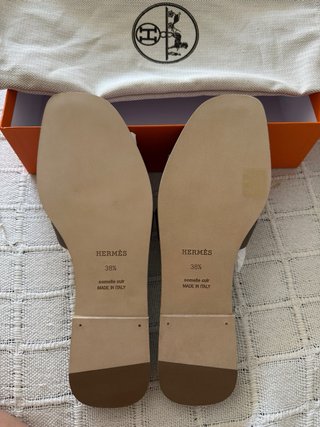 Sandalias Hermes Oran Etoupe Epsom