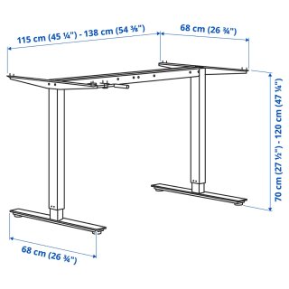 Estructura Escritorio Elevable Ikea