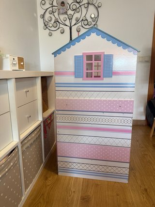 Cuna casa de madera muñecos reborn