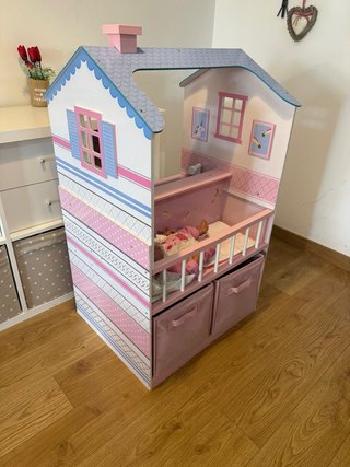 Cuna casa de madera muñecos reborn