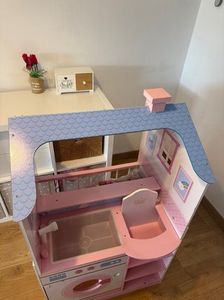 Cuna casa de madera muñecos reborn