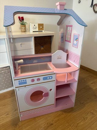 Cuna casa de madera muñecos reborn