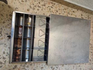 Caja Monedero Metálica Punto de Venta