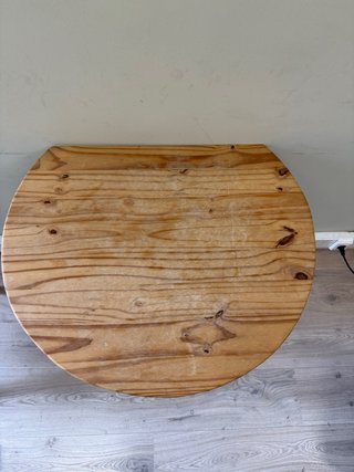Mesa auxiliar madera y metal
