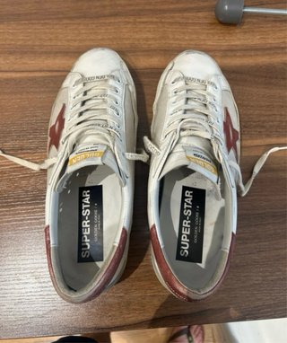 Golden Goose Superstar Blancas y Rojas
