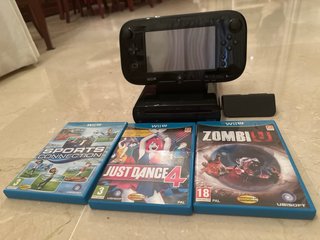 Nintendo Wii U + 3 Juegos + Cables