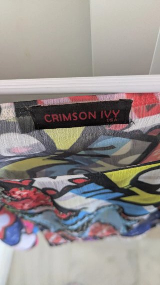 Top Multicolor Estampado Britto Talla Única