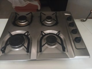 Encimera de gas butano 4 fuegos