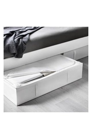 Caja de almacenaje grande IKEA blanca