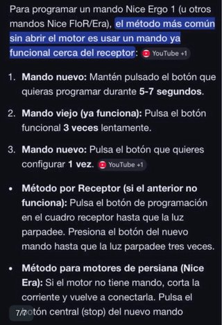 Mando a distancia NICE