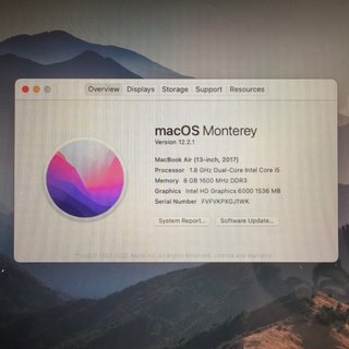 MacBook Air 2017 Plata