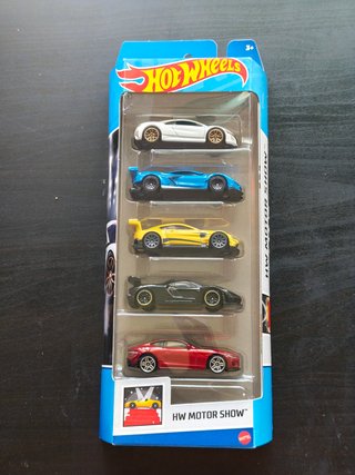 Hot Wheels Pack 5 Carros Motor Show