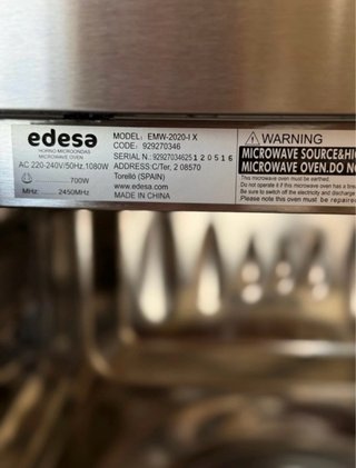 Microondas integrable Edesa EMW-2020-1 X