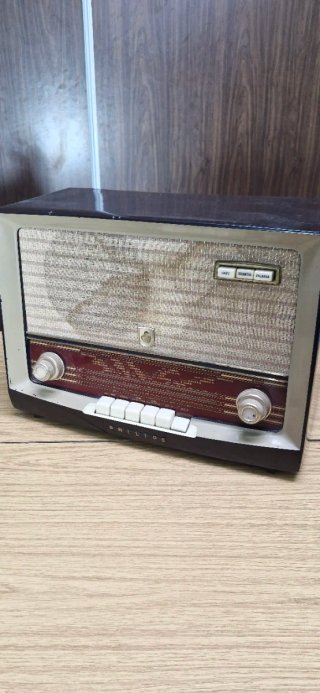 Radio Philips Antigua Beige/Marrón
