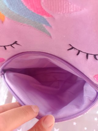 Mochila peluche unicornio infantil