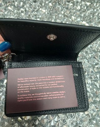 Monedero Radley Piel Negro Nuevo
