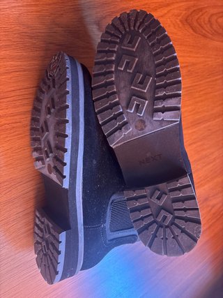 Botines Chelsea Ante Negro Mujer Talla 38